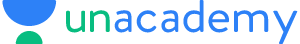 Logo of Unacademy, featuring a blue and green abstract cup icon next to the word 'unacademy' in blue and green text.