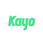 Green text logo reading "Kayo" on a white background.