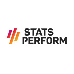 "Stats Perform logo with stylized orange and pink diagonal bars."