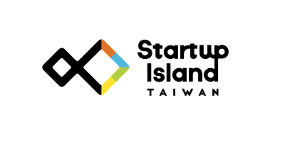 Logo for Startup Island Taiwan featuring a geometric symbol and the text 'Startup Island Taiwan'.