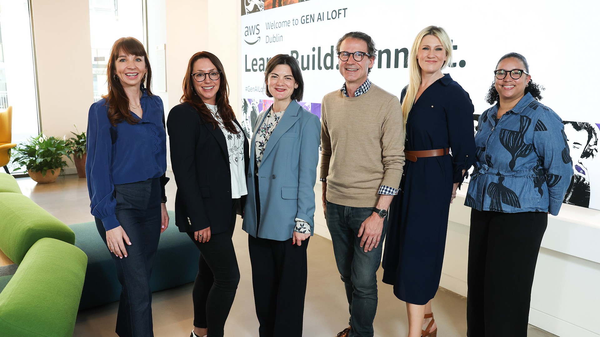 Members of the Jentic team with AWS colleagues at an AWS Gen AI Loft event in Dublin