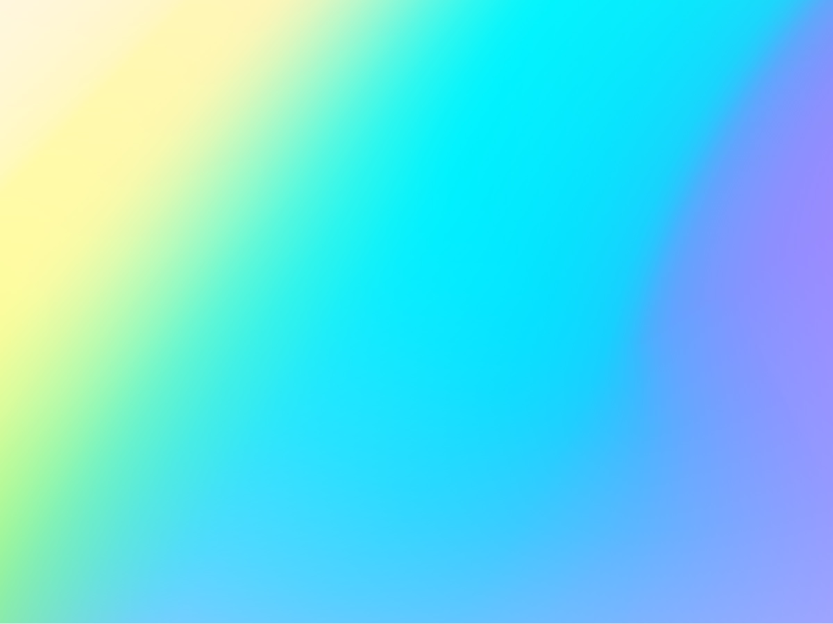Abstract gradient background blending yellow, green, blue, and pink