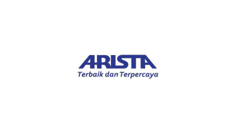 Logo of ARISTA with the tagline 'Terbaik dan Terpercaya' in Indonesian, which translates to 'Best and Trusted'.