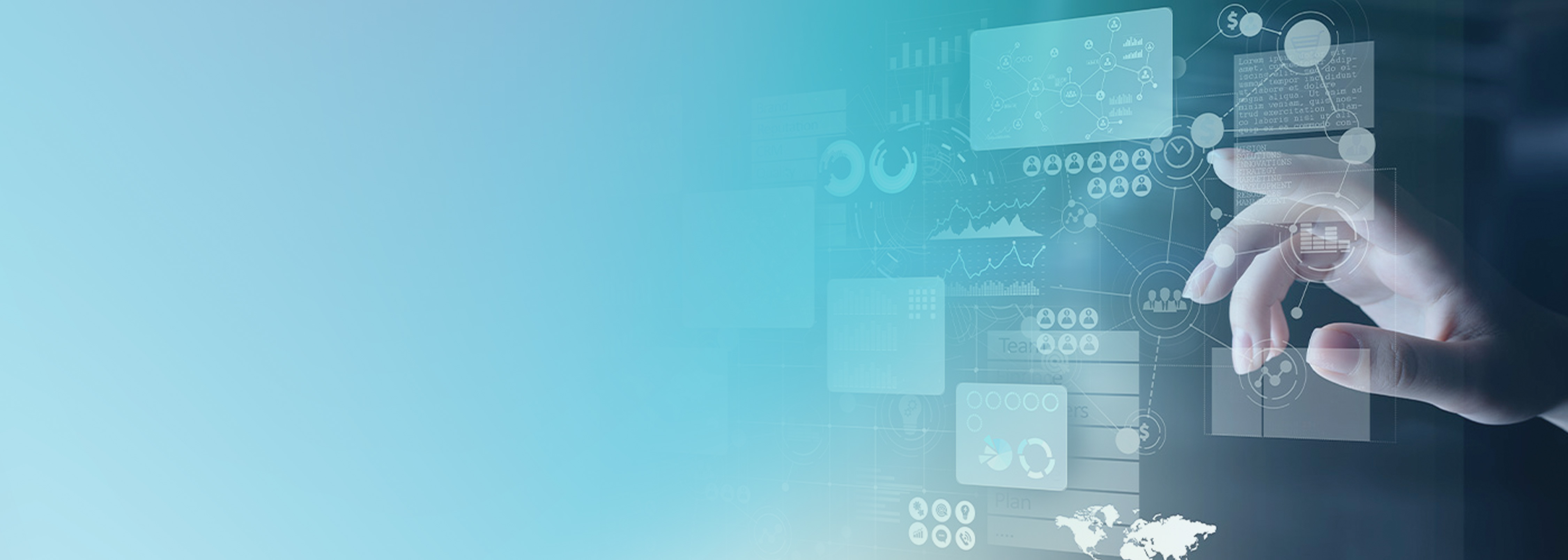 A hand interacting with transparent digital data visualization panels, representing the visualization and analysis of security logs using advanced technology.