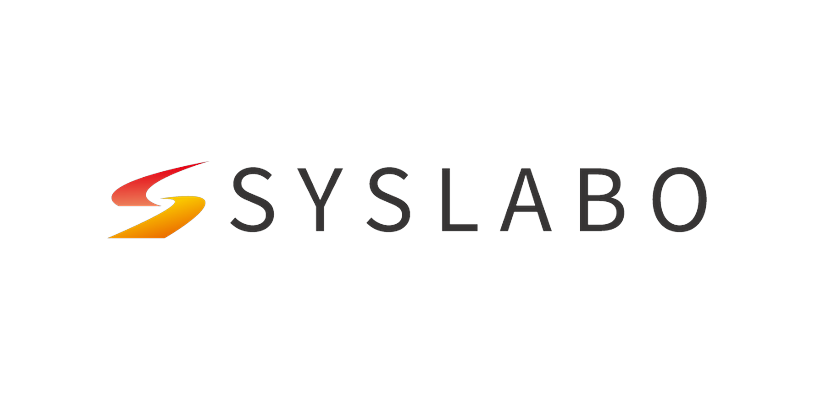 The logo of SYSLABO with stylized 'S' in red and yellow, followed by the text 'SYSLABO' in black.