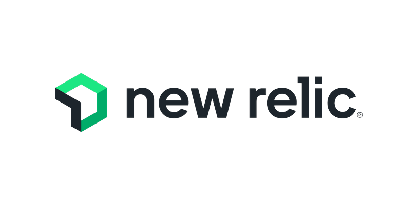The New Relic logo, featuring a geometric icon and the company name 'new relic' in lowercase letters.
