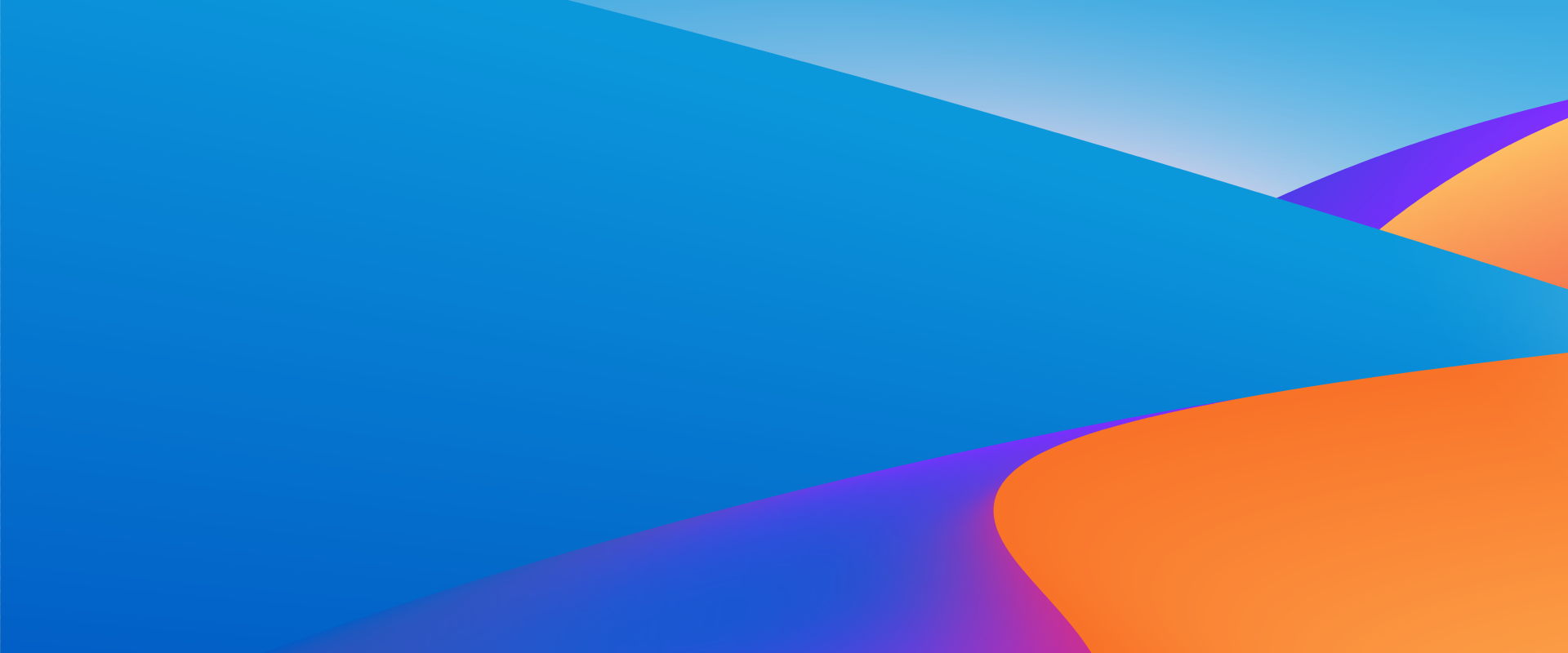 Abstract banner for AWS 2025 Summits featuring flowing shapes in blue, orange, and purple gradients.