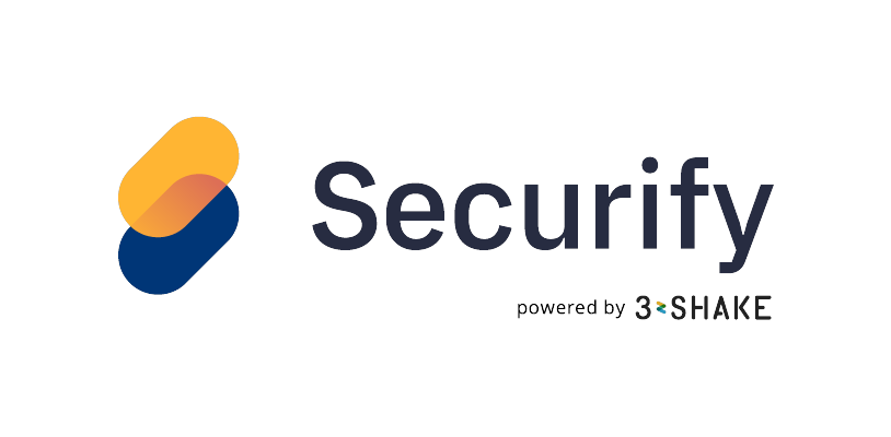 Logo image of Securify by 3Shake, featuring overlapping yellow and blue shapes and the company name in English text.