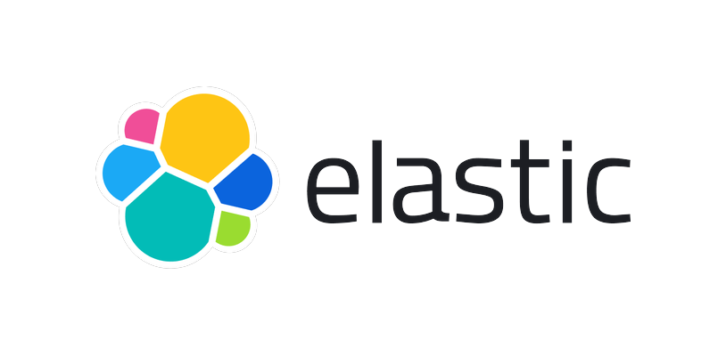 The Elastic logo with a colorful cluster design and the word 'elastic' in lowercase letters.