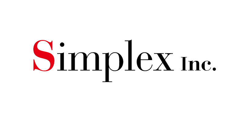 Logo of Simplex Holdings with a large red 'S' and the text 'Simplex Holdings' in black on a white background.