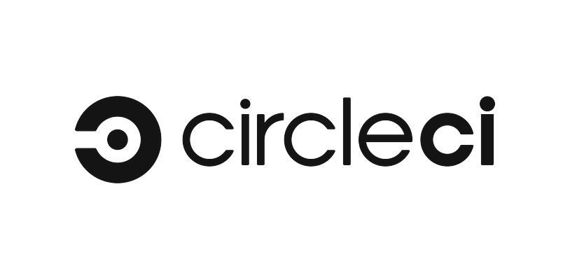 The CircleCI logo in black text with a circular icon, displayed on a white background.