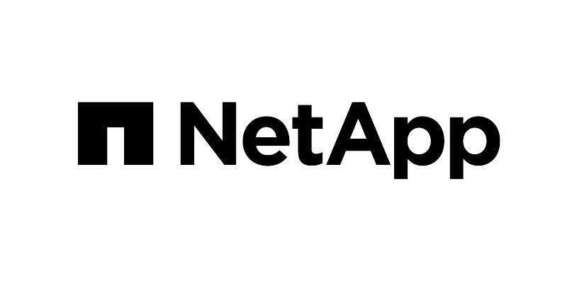 NetApp company logo (black text) on white background