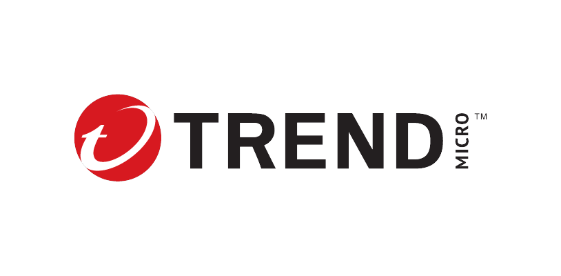 The Trend Micro logo featuring a red circle with a stylized white 't' and the black text 'TREND MICRO'. This is typically used for branding purposes.