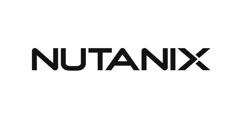 Nutanix logo in black text on a transparent background.