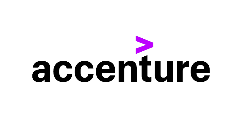 Accenture logo with a purple greater-than symbol, designed for use with JP Summit 2025 web content.