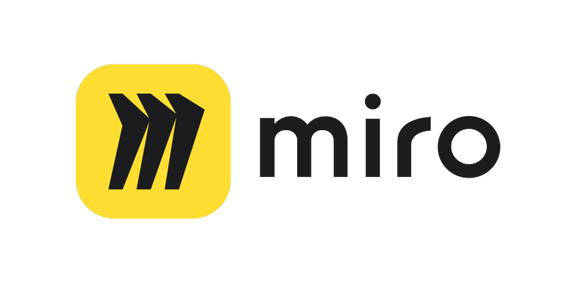 The Miro logo featuring a bold yellow square with a stylized 'M' alongside the word 'miro' in black text.