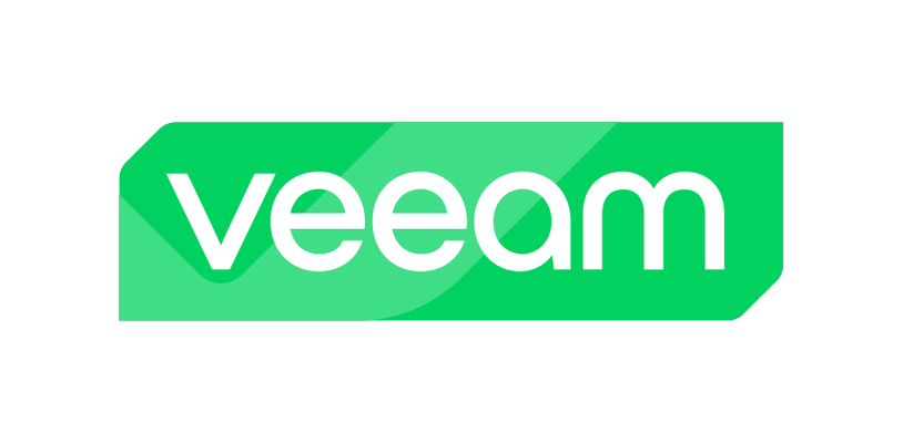 Veeam logo in white text on a green background