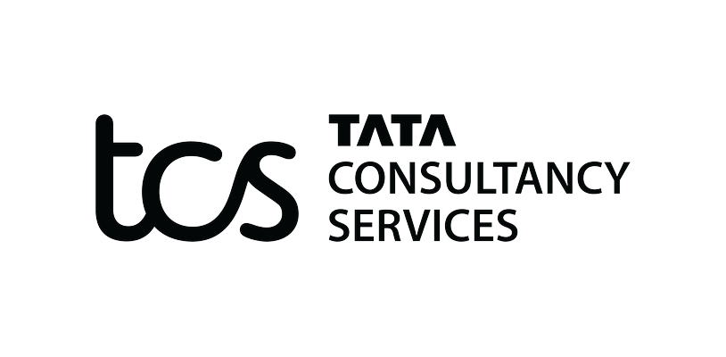 Tata Consultancy Services (TCS) company logo with stylized tcs letters and the words 'TATA CONSULTANCY SERVICES'.