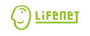 Lifenet Insurance company logo displayed on a bright green background.