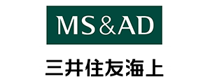 MS&AD Insurance company logo with Japanese text below, reading '三井住友海上' (Mitsui Sumitomo Insurance).