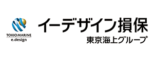 イーデザイン損保(e.design損保)、東京海上グループのロゴ画像。