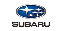 Subaru logo featuring a blue oval with white stars and the text "SUBARU" below.