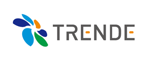 The logo for TRENDE, featuring colorful abstract shapes and the company name in stylized text.