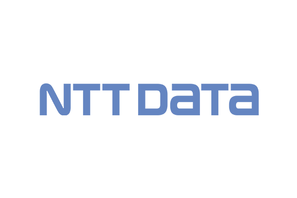 NTT DATA logo with a transparent background.