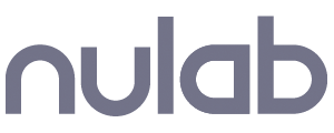 Nulab company logo in gray text on a white background.
