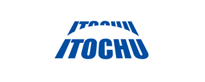 ITOCHU logo in blue on a white background.