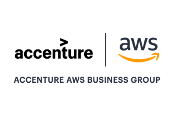 Logo image displaying both the Accenture and AWS (Amazon Web Services) logos side by side.