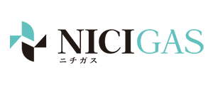 NICIGAS company logo in turquoise and black lettering on a white background.