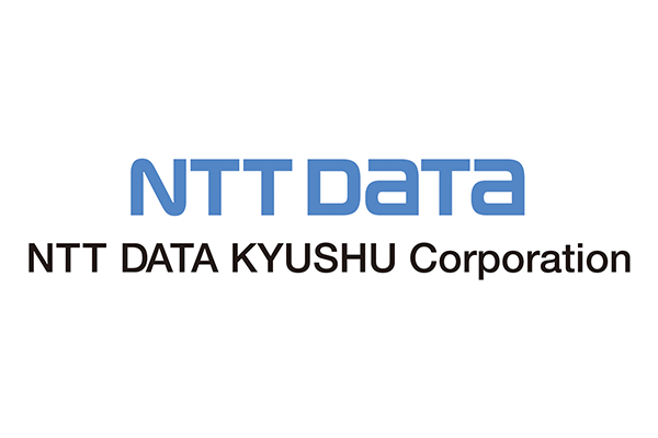 Logo of NTT DATA KYUSHU Corporation, featuring blue 'NTT DATA' text above black 'NTT DATA KYUSHU Corporation' text on a white background.