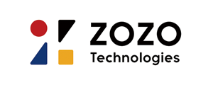 Logo of ZOZO Technologies with colorful geometric shapes and the company name displayed in bold text.