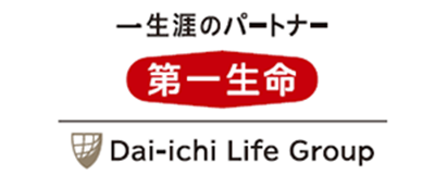 Logo of Dai-ichi Life Group with Japanese text and company name in English.