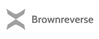 Logo of Brownreverse with stylized geometric icon and the text 'Brownreverse'.