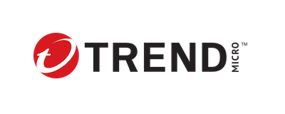 Trend Micro logo featuring a red circular design with a white 't' and the text 'TREND MICRO' in black lettering.