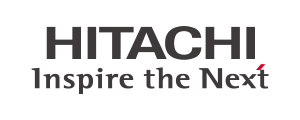 Hitachi company logo with the tagline 'Inspire the Next'.