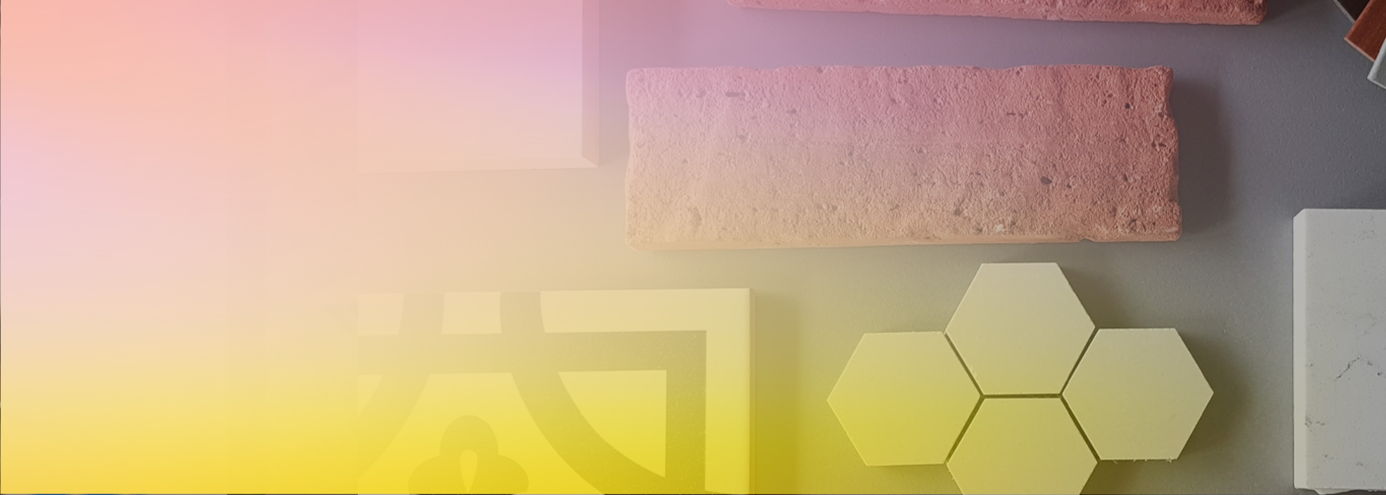 Assorted geometric tiles and bricks arranged on a surface with a warm gradient overlay, representing different paths or choices for training.