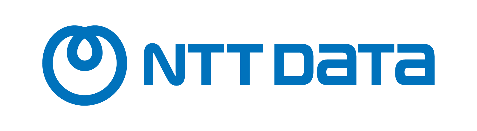 NTT DATA blue logo on a transparent background