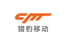 猎豹移动品牌标志,橙色英文缩写和中文名称的企业logo。