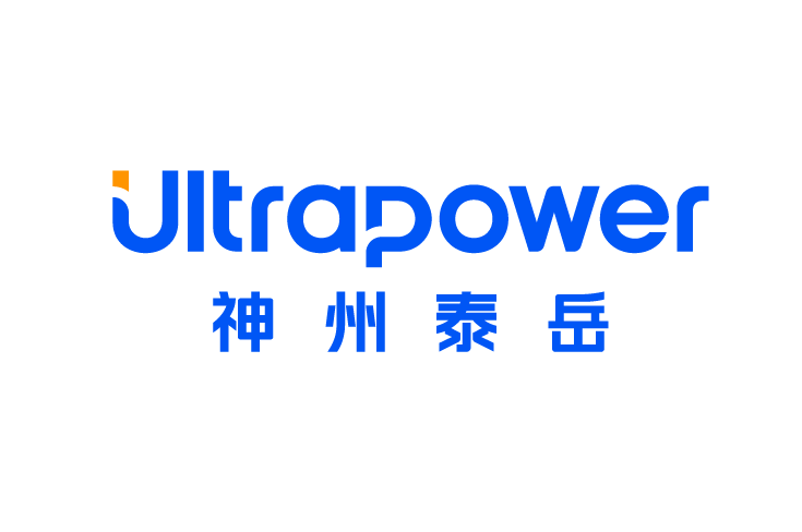 The logo of Ultrapower with the company name written in both English and Chinese (神州泰岳).