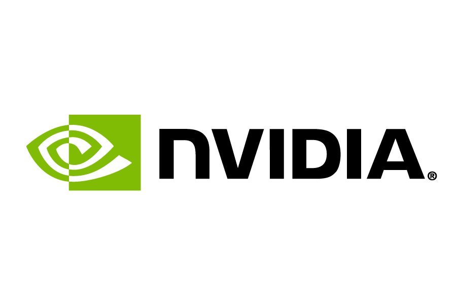 The NVIDIA company logo featuring a stylized green eye and the word 'NVIDIA' in bold black letters.