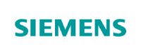 The Siemens logo displayed in teal blue text on a transparent background.