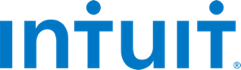 Intuit company logo in blue, used for a case study.