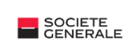 Logo of Societe Generale, a global financial services company, featuring a red and black square with the company name to the right.