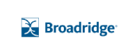 Broadridge company logo with stylized symbol and company name in blue text.