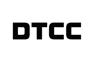 DTCC logo in black text on a transparent background