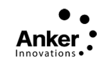 Logo of Anker Innovations featuring the company name and several circular design elements above the text.