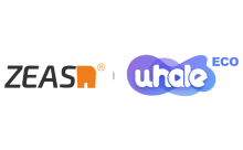 Logos for ZEASN and Whale Eco, displayed side by side on a white background.
